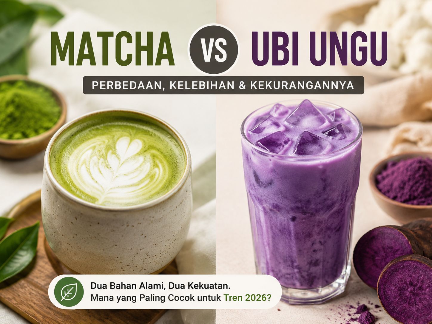 Ubi Ungu vs Matcha: Apakah Tren “Purple Era” Akan Menggantikan Dominasi Hijau?