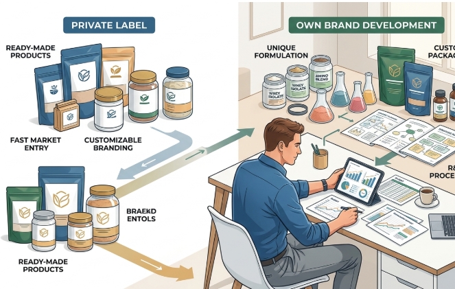 Private Label vs Brand Sendiri: Perbandingan Modal, Risiko, dan Keuntungan